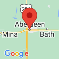Map of Aberdeen, SD US